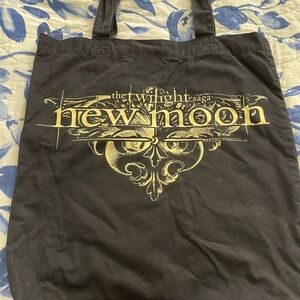 Twilight Saga New Moon Black Tote Bag